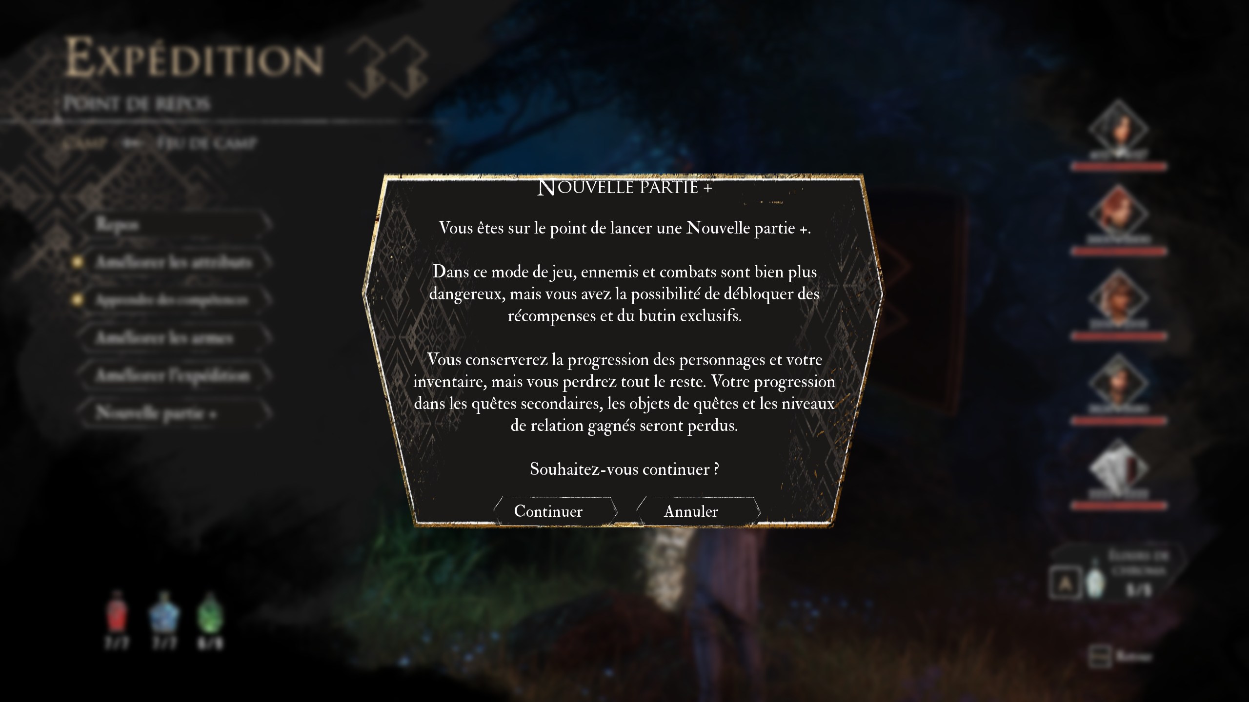 clair-obscur-expedition-33-nouvelle-partie-changements