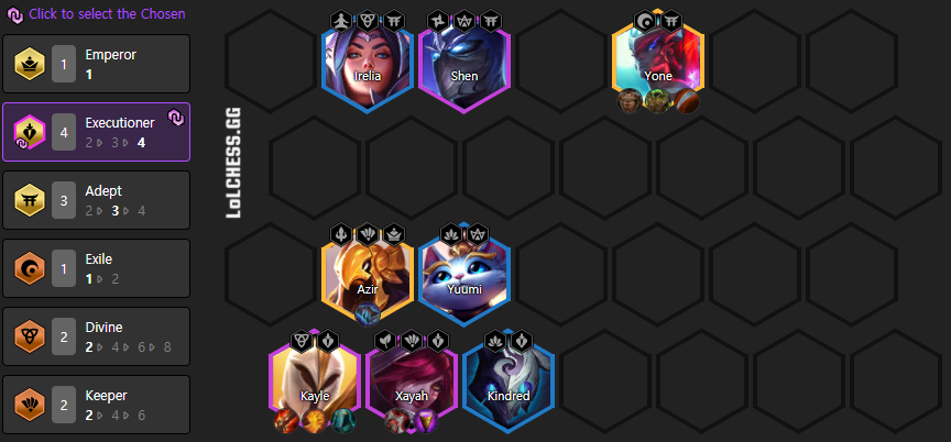 TFT-Compo-PBE-4.5-Kayle-Xayah-Executioner