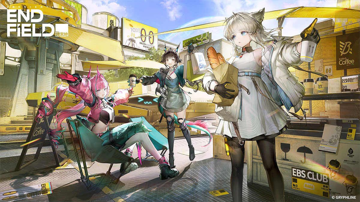 trois-personnages-arknight-endfield-avec-de-sac-de-course-en-ville