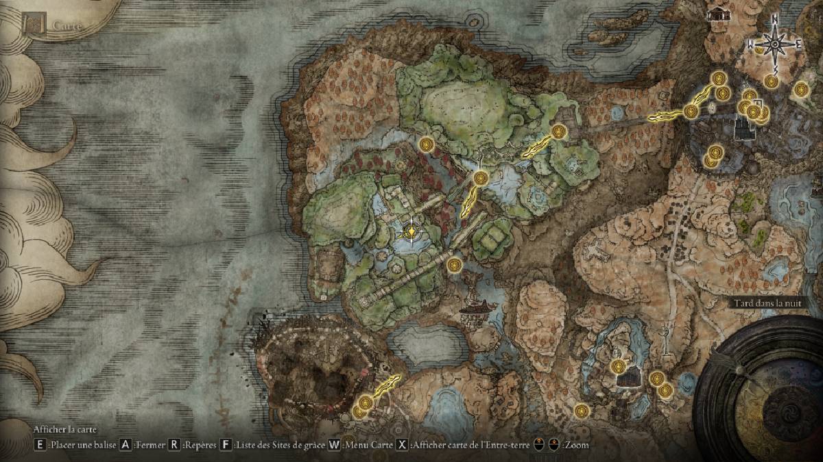 larme-pourpre-fissuree-de-drain-emplacement