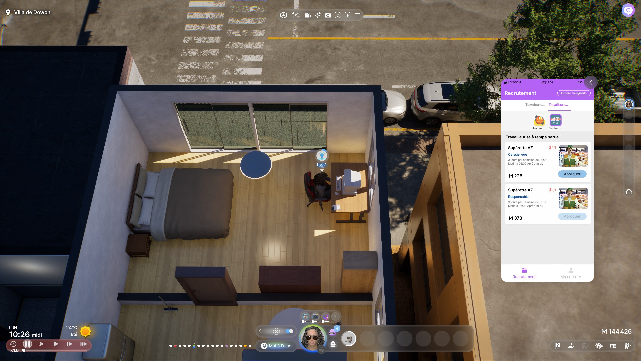 inzoi-argent-miaou-travailler