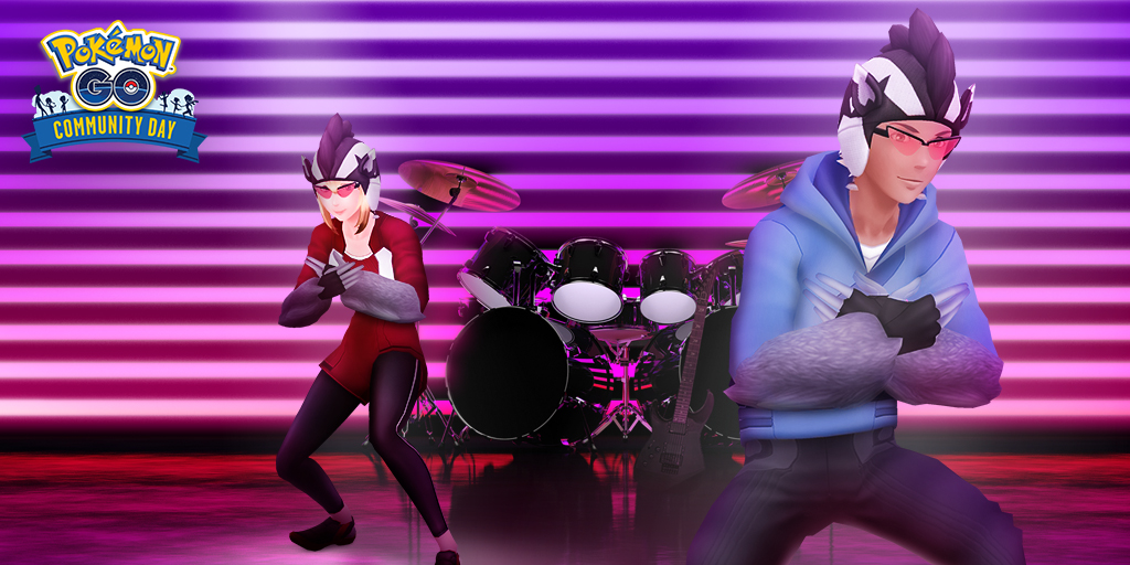 zigzaton-galar-community-day-étude-ponctuelle-ixon-chapeau-lunettes-gants-pose-pokemon-go