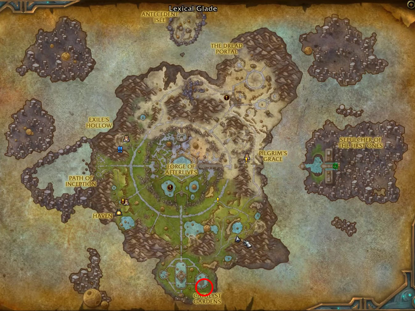 ligneux-glouton-wow-emplacement