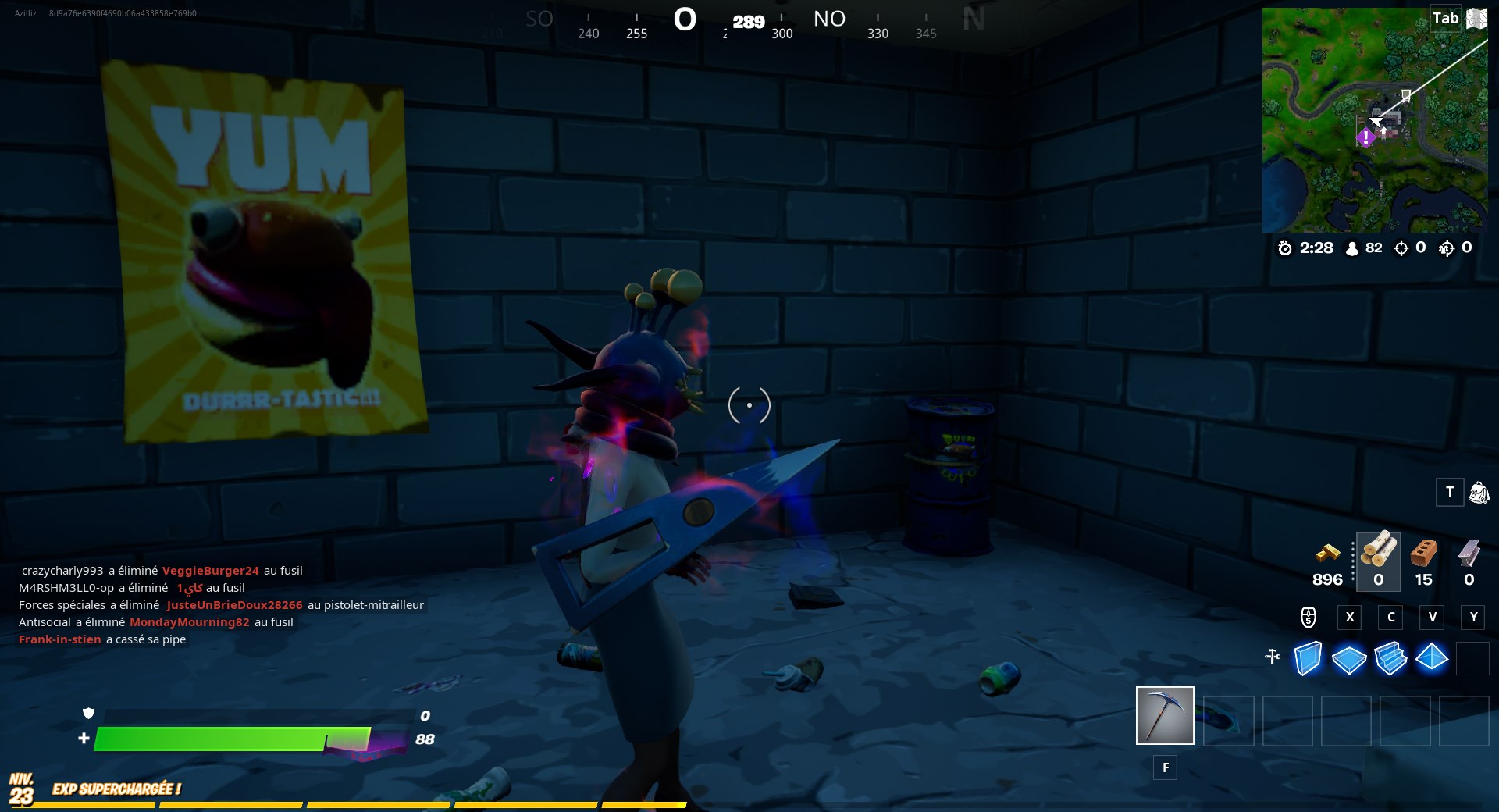 emplacement-parasite-extraterrestre-fortnite-danser