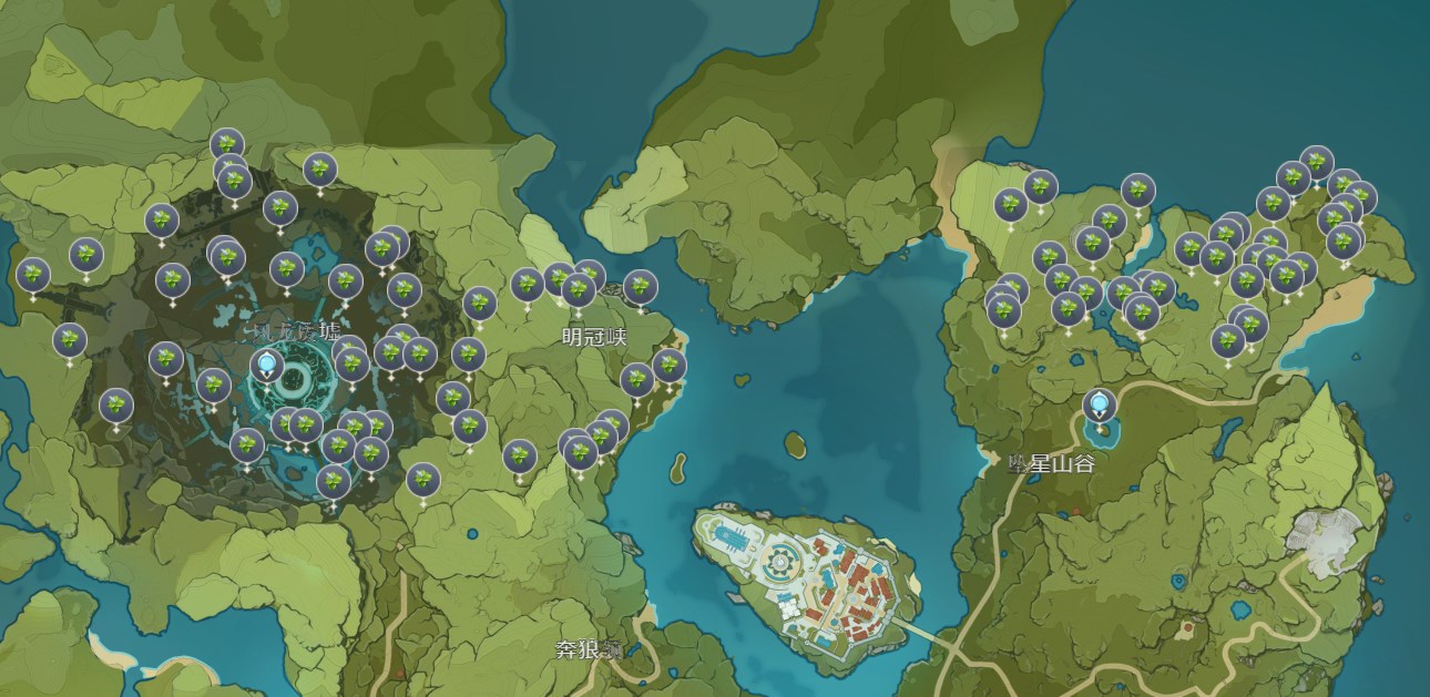 carte-menthe-genshin-impact