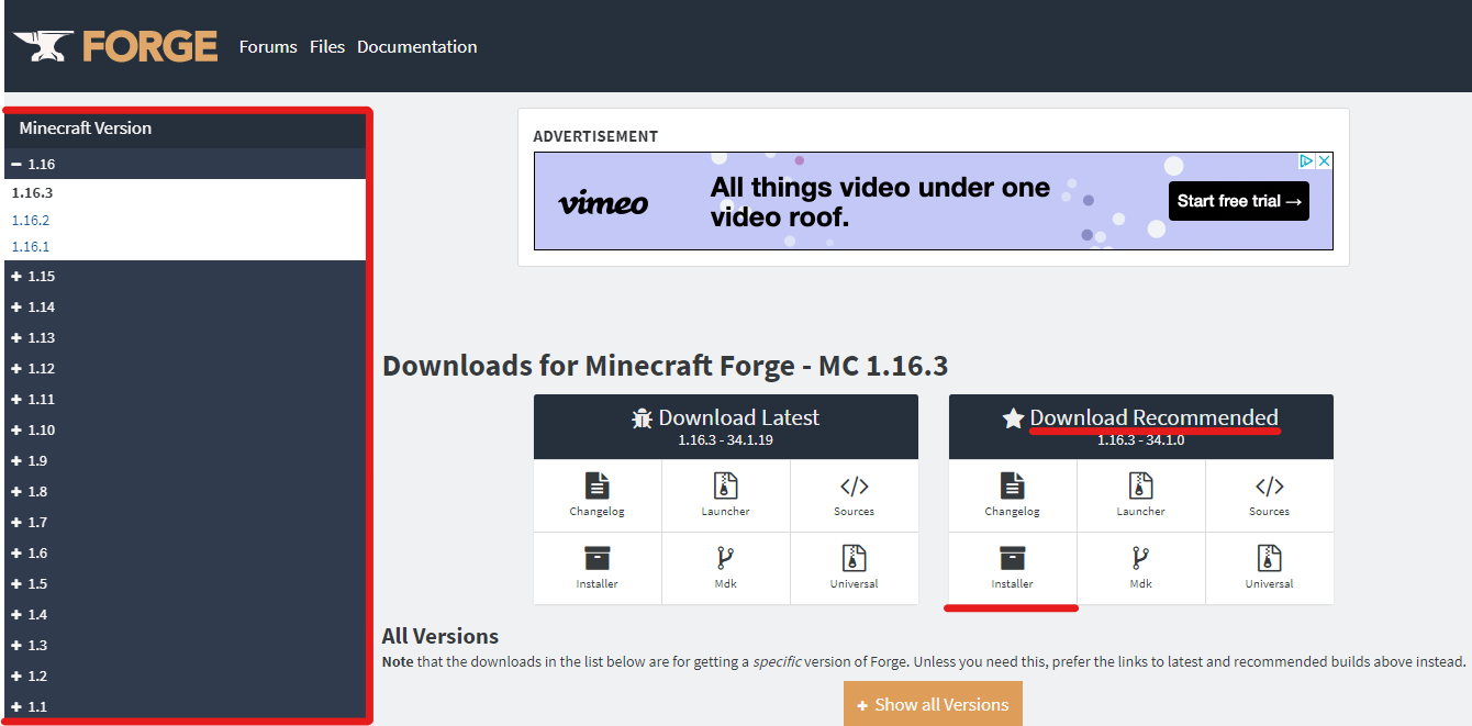 minecraft-forge-download