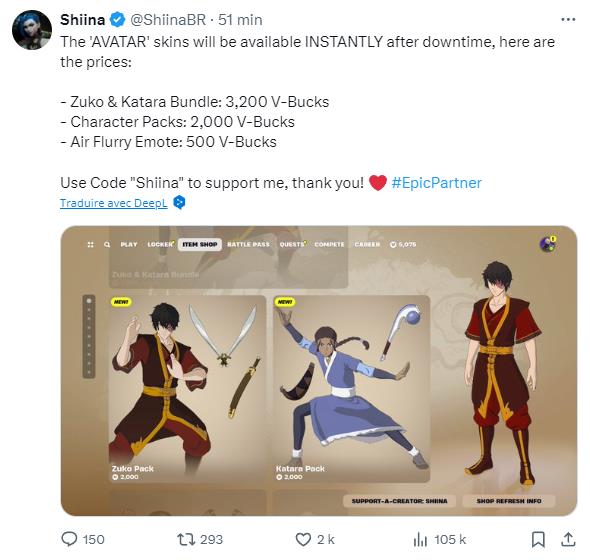 prix-packs-skins-avatar-fortnite