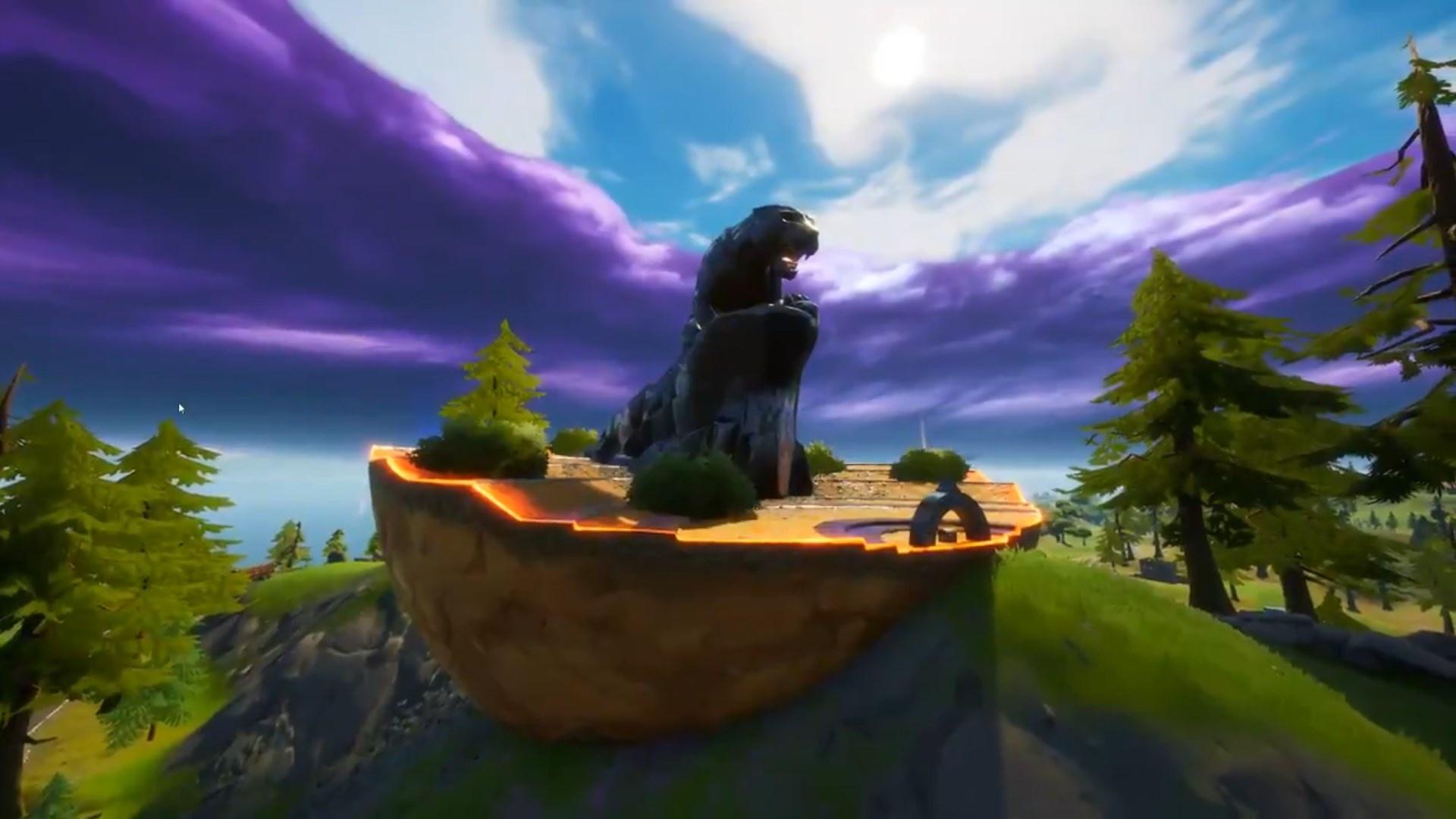 black-panthere-fortnite-monument