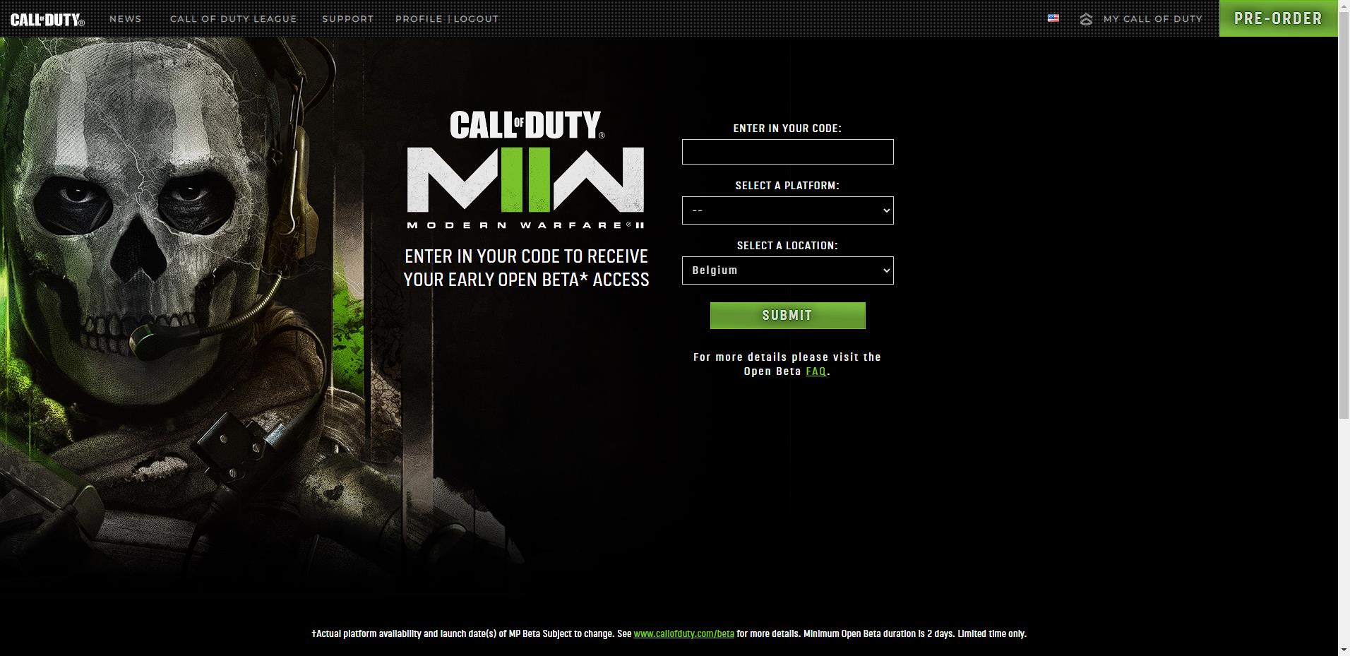 page-rentrer-code-beta-mw2
