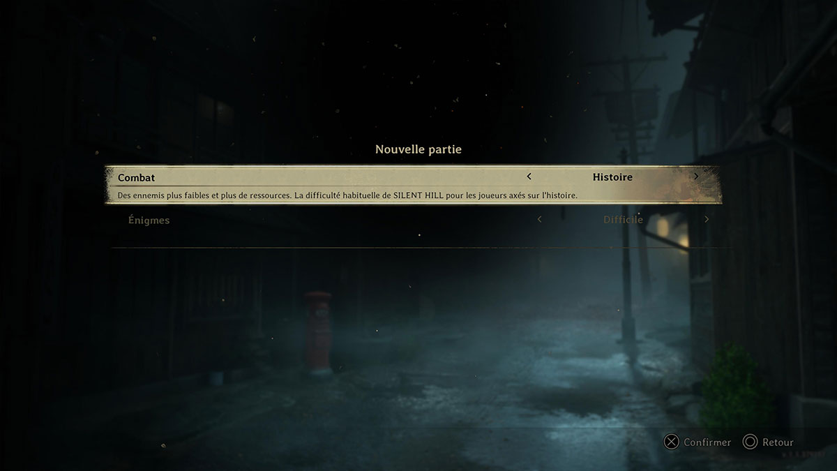 choix-difficulte-combat-enigme-silent-hill-f
