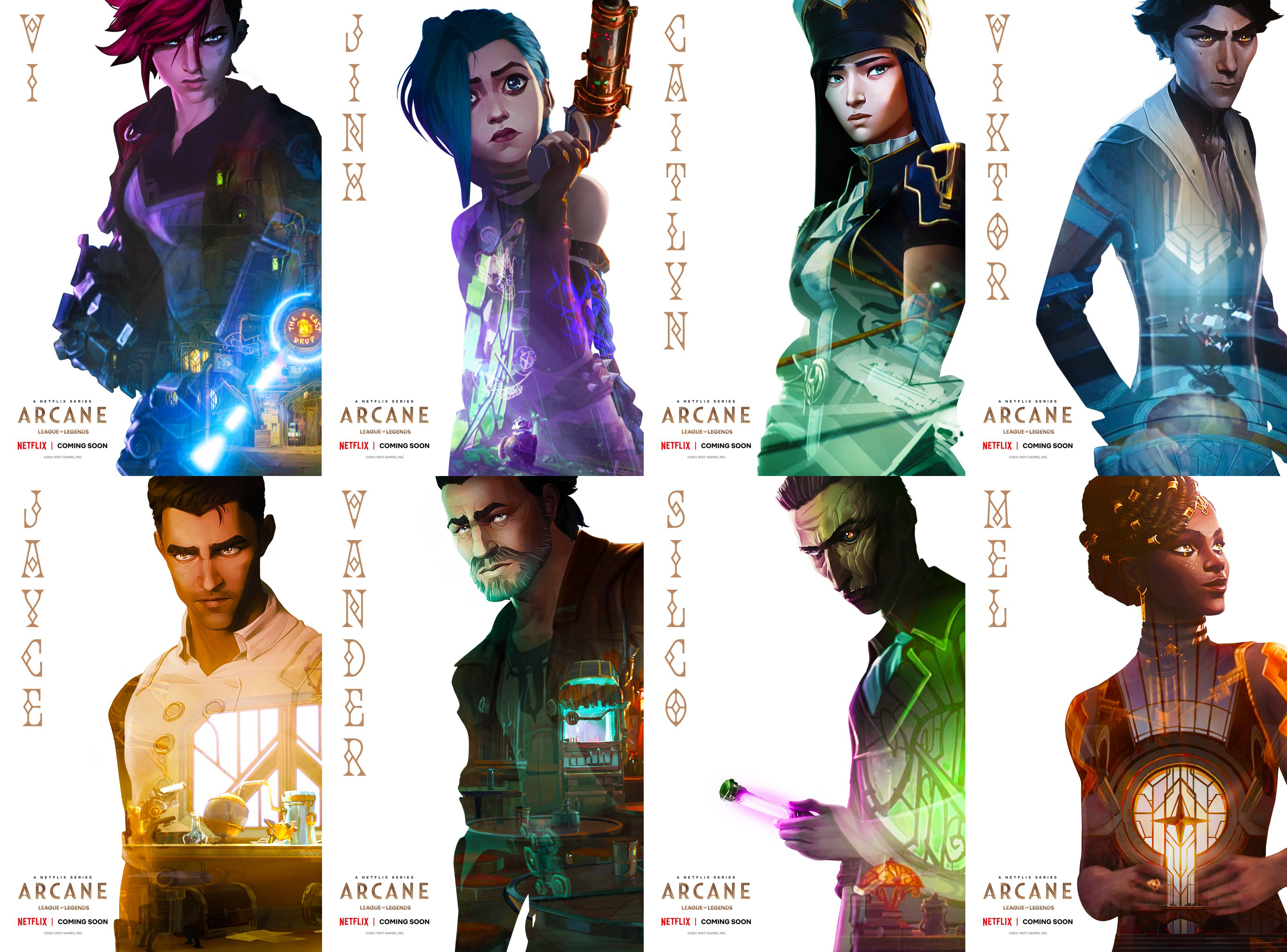 Arcane-LoL-Netflix-Personnages