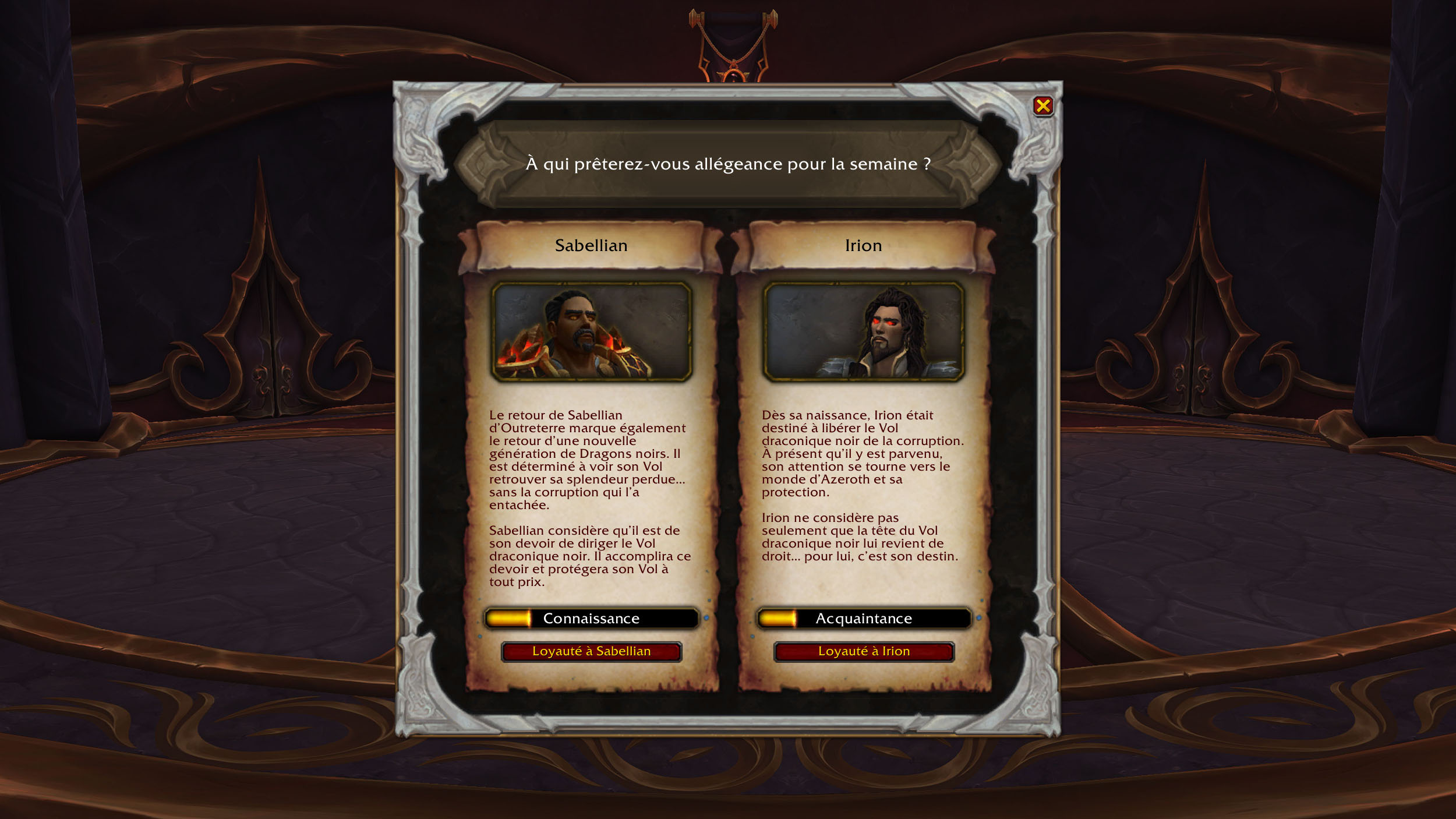 Dragonflight-réputation-Irion-Sabellian