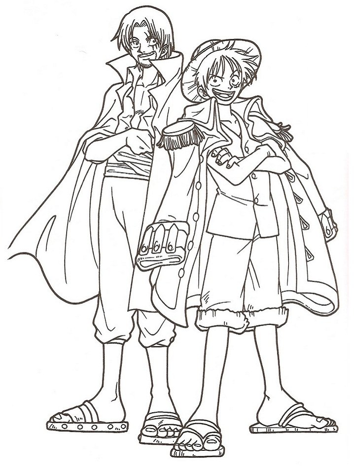 coloriage-de-luffy-et-shanks-a-imprimer