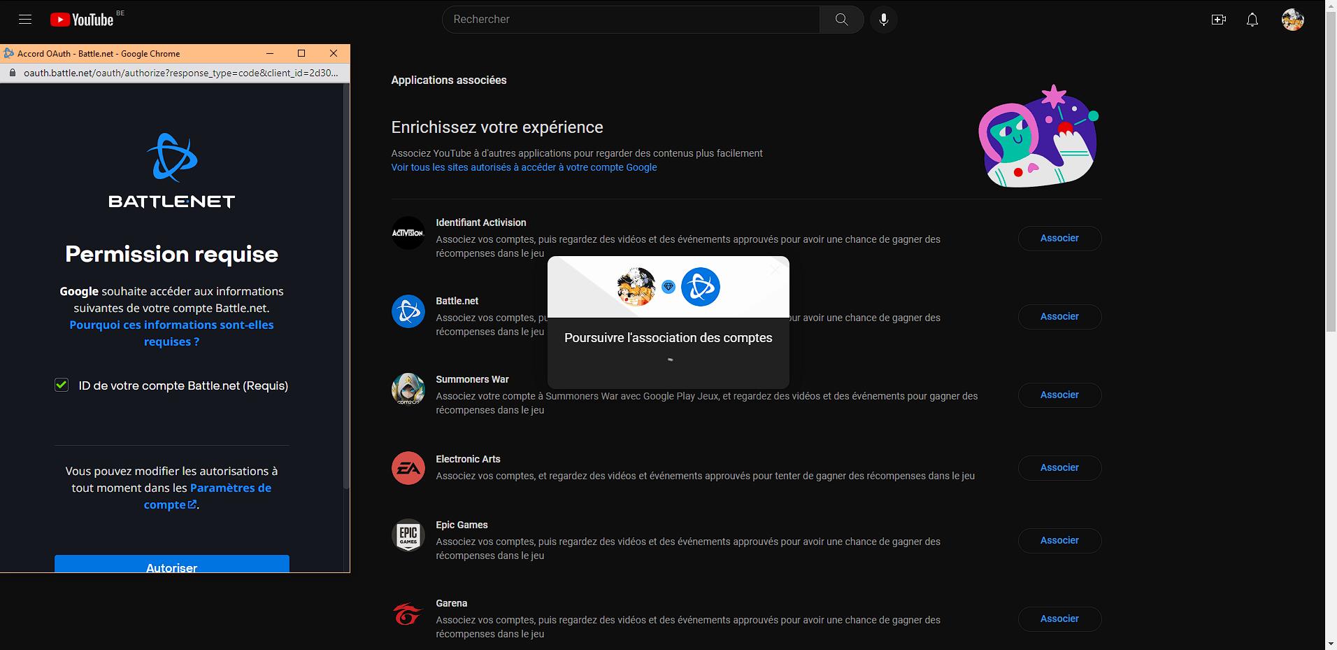 associer-compte-battlenet-youtube