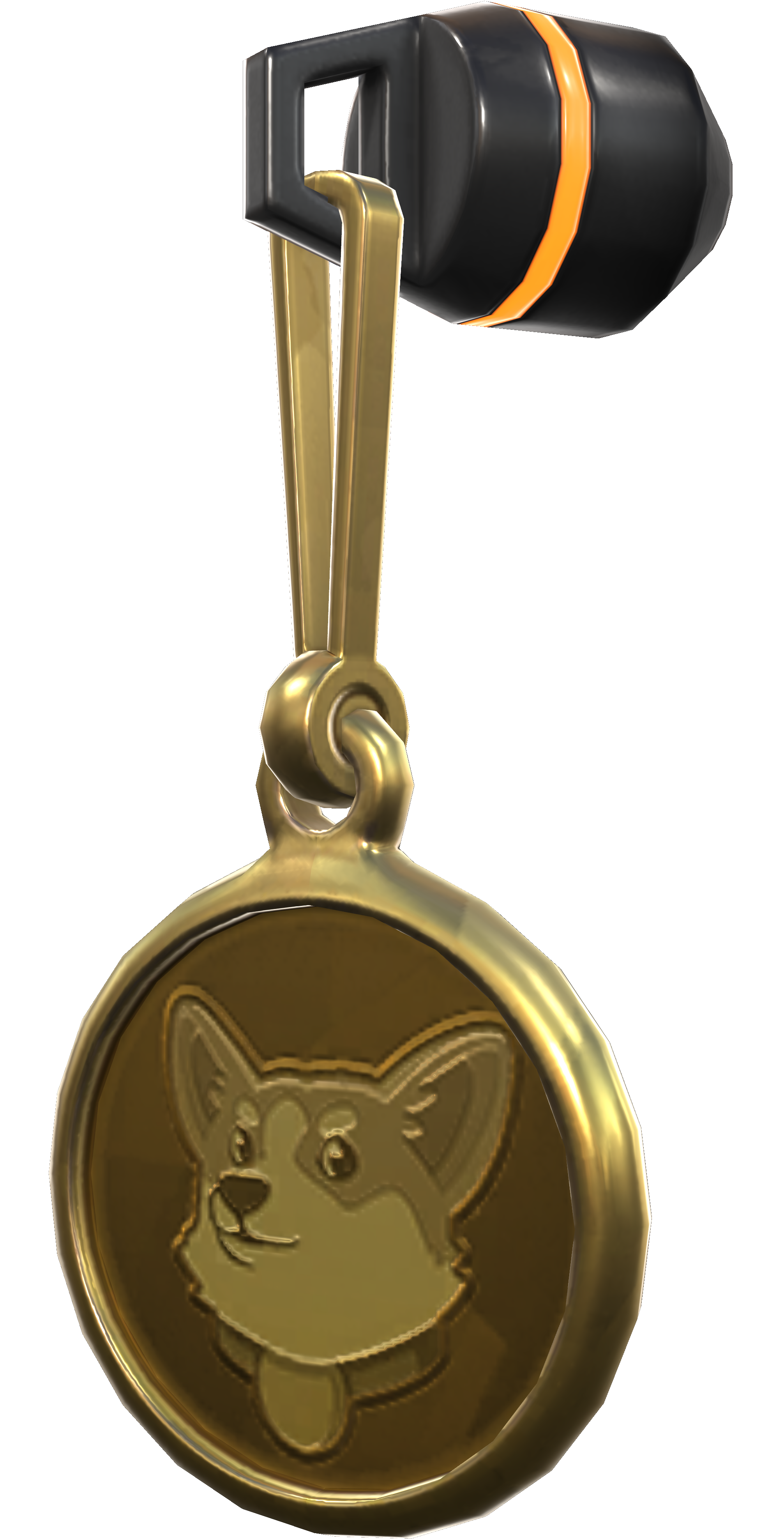 BrunoDogecoinGold_SideView