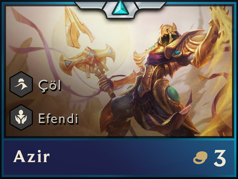 Azir, nouveau champion TFT