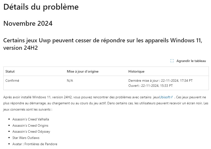 microsoft-windows-11-24h2-bug-jeux-ubisoft-liste