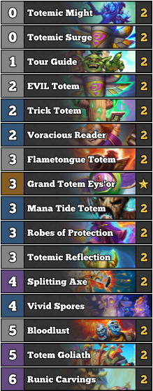 decklist-hearthstone-hs-chaman-totems-folle journée à sombrelune