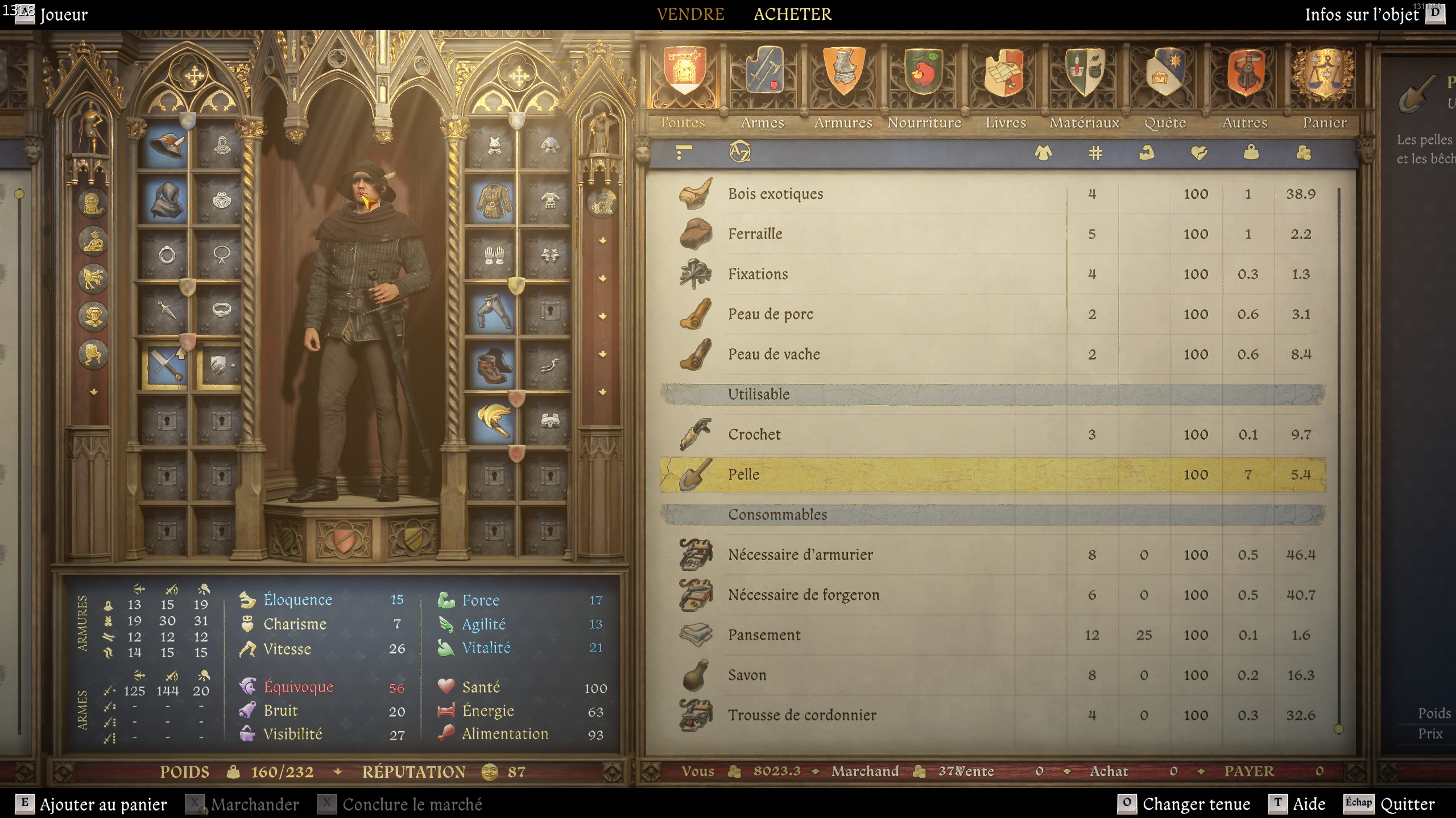 kingdom-come-deliverance-2-pelle-poids-prix