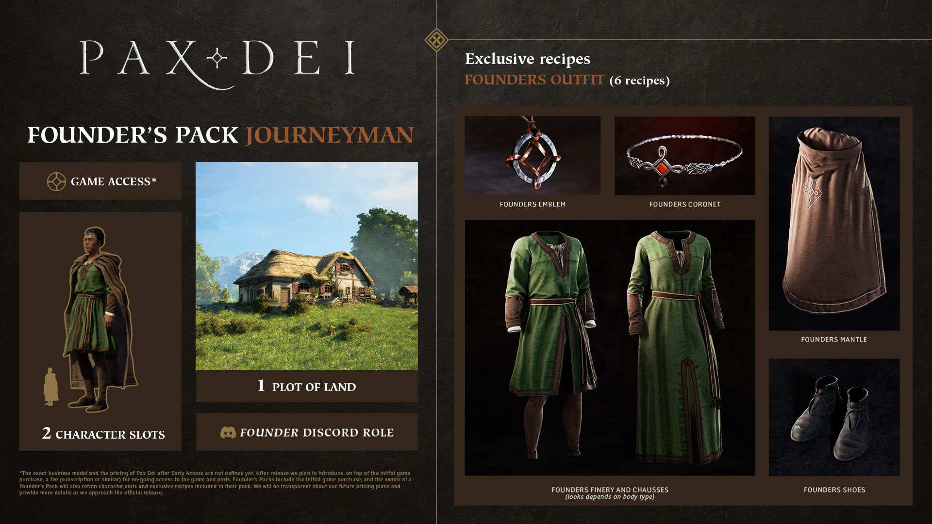 Pax Dei - Journeyman Founder_s Pack Content