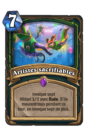 artistes-sacrifiables-carte-hearthstone-extension-folle-journee-sombrelune