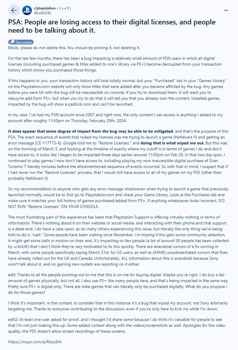 thread-reddit-bug-ps5-jeux-supprimes