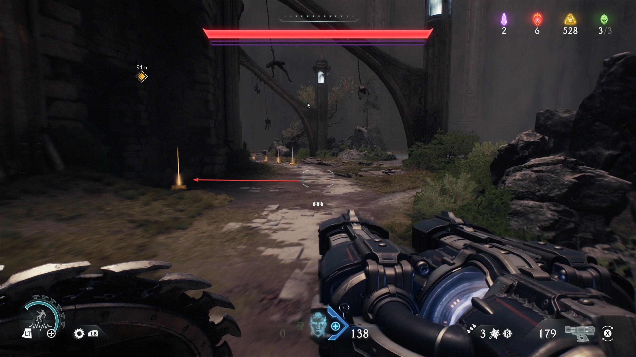 doom-the-dark-ages-collectibles-chapitre-5-emplacement-apparence-chemin-tunnel