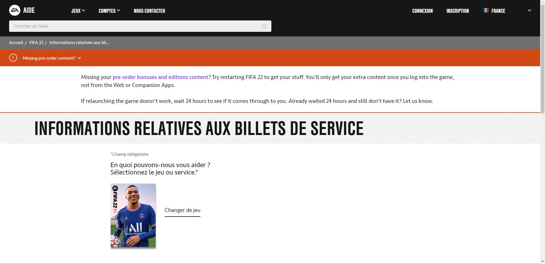 message-bug-precommande