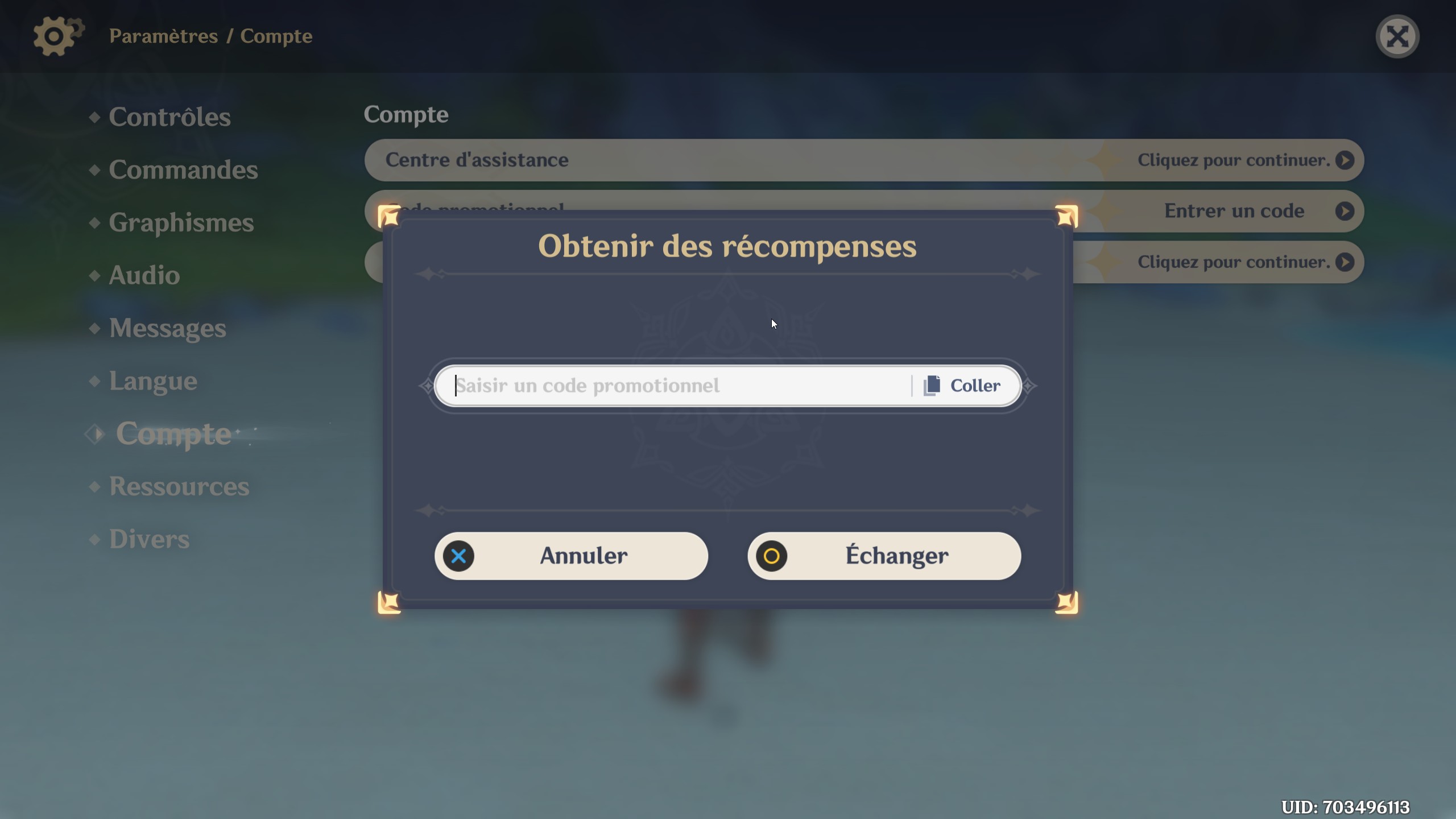 genshin-code-promotionnel-entrer-code