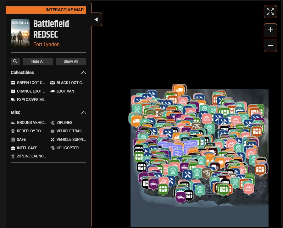 redsec-interactive-map