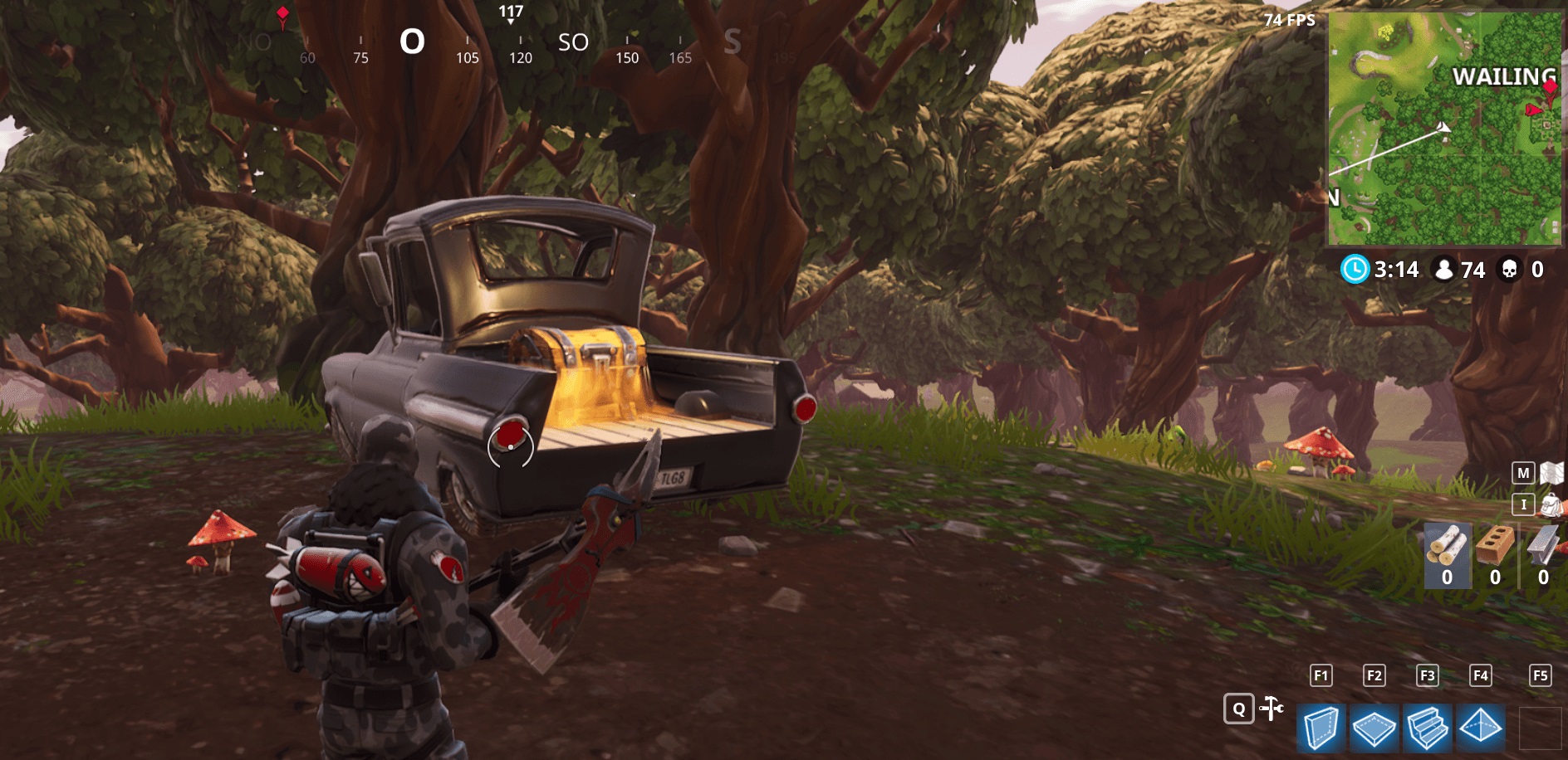 Défi : Coffres à Wailing Woods