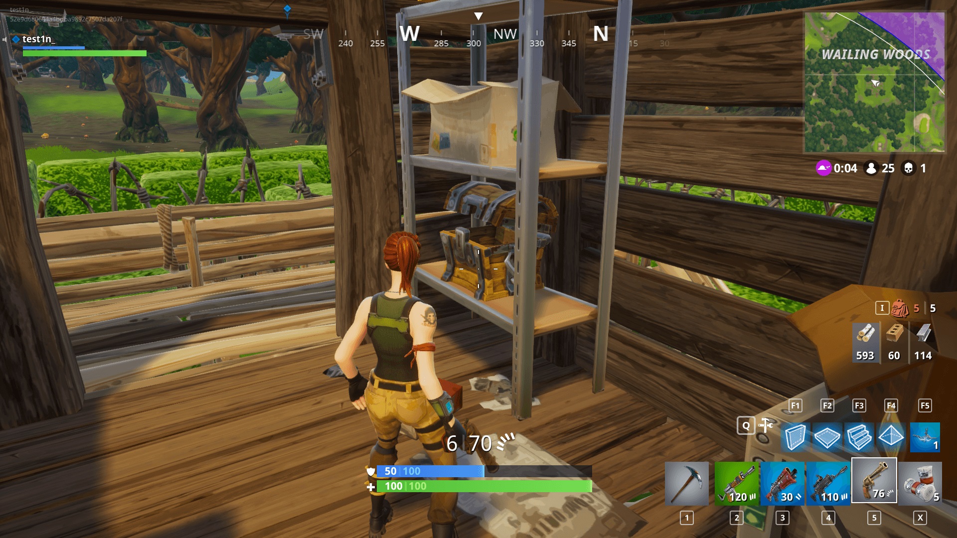 Défi : Coffres à Wailing Woods