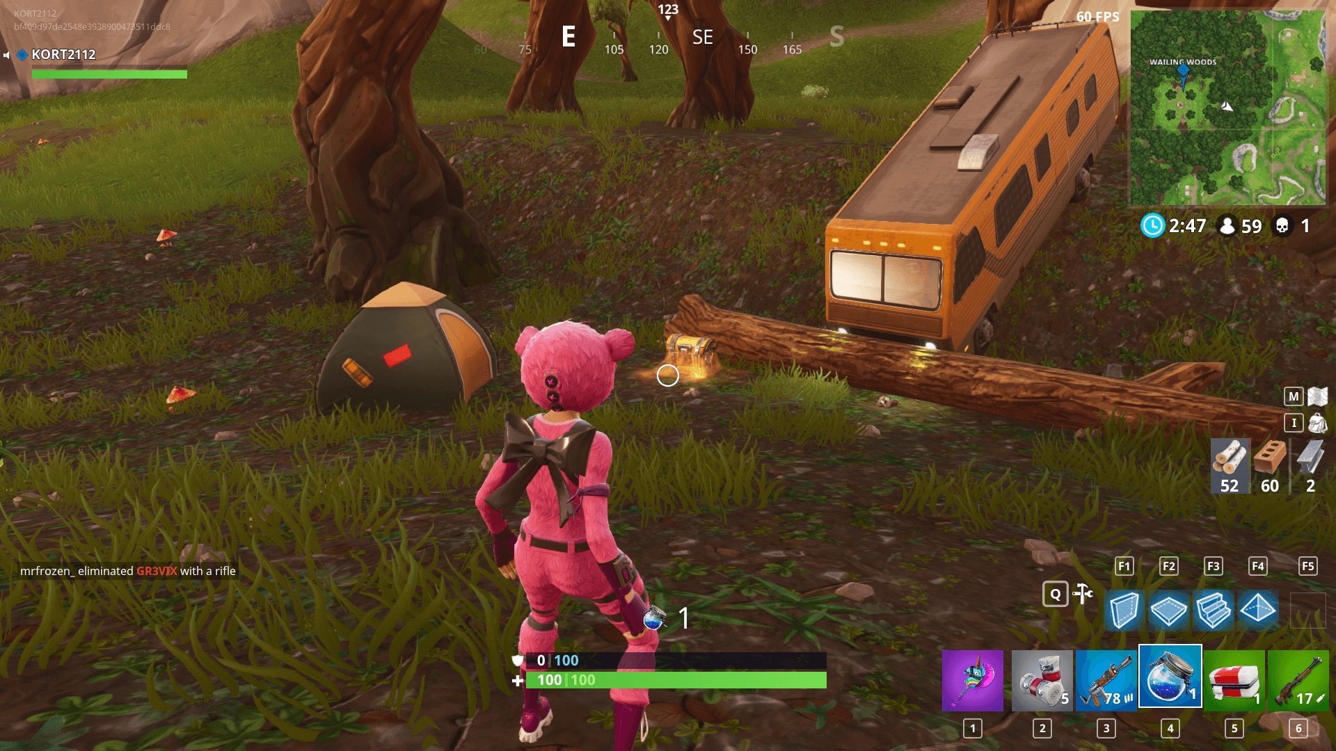 Défi : Coffres à Wailing Woods