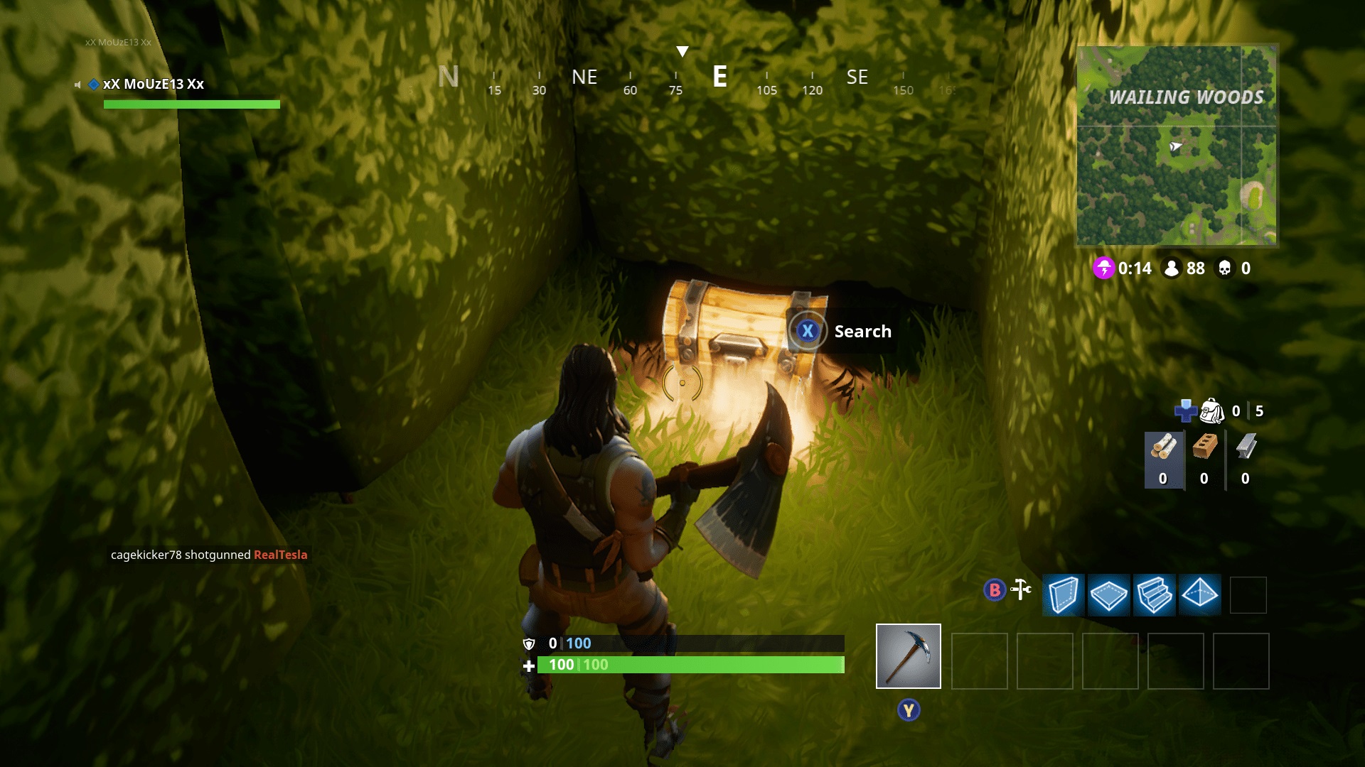 Défi : Coffres à Wailing Woods
