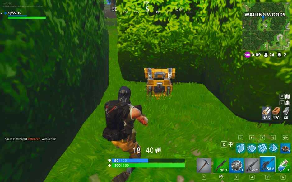 Défi : Coffres à Wailing Woods