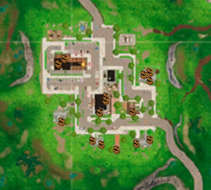 Défi : Coffres à Greasy Grove