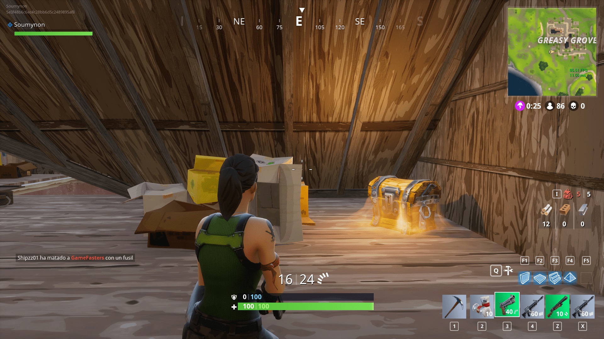 Défi : Coffres à Greasy Grove