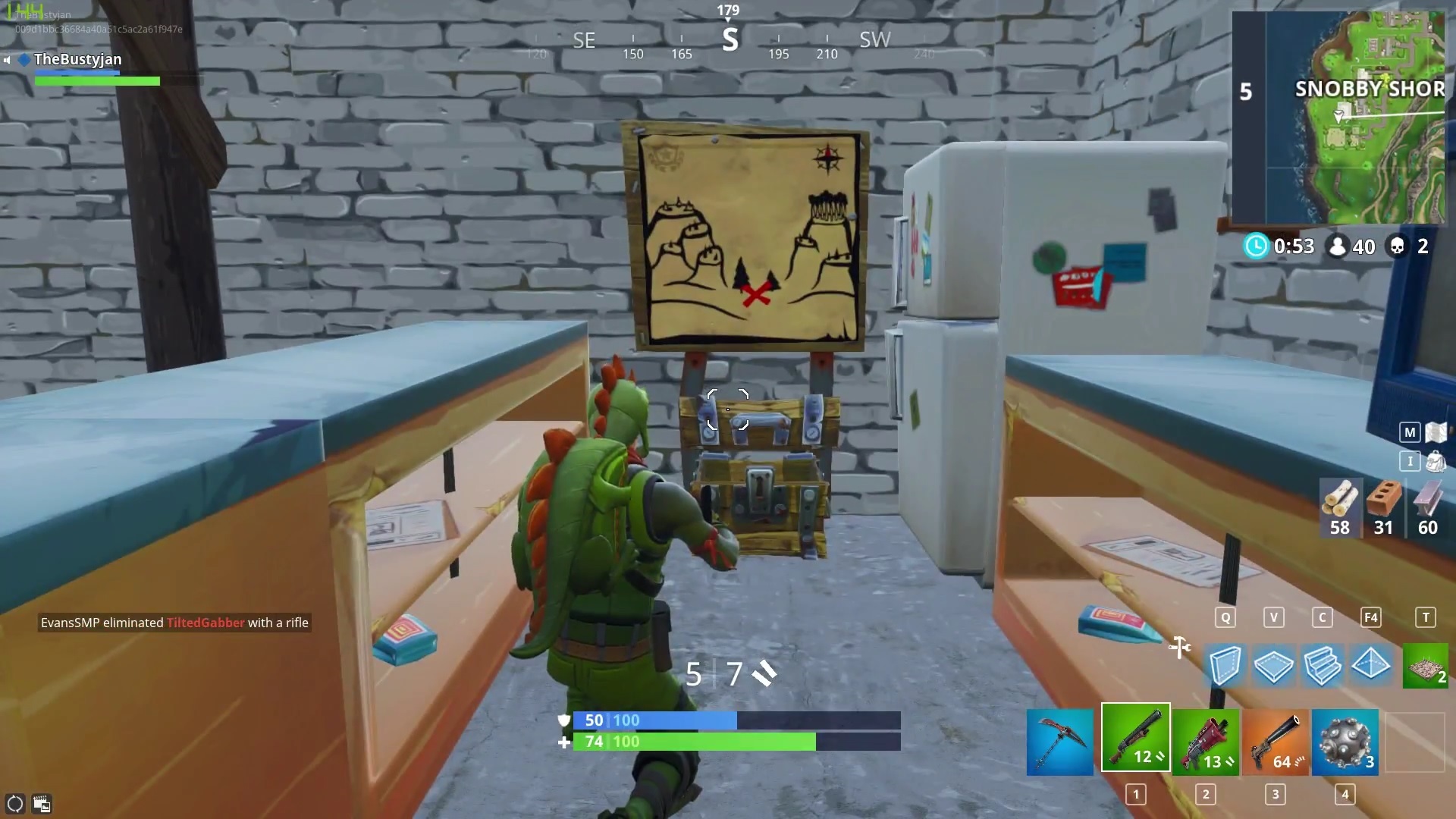 Défi : la carte au trésor à Snobby Shores