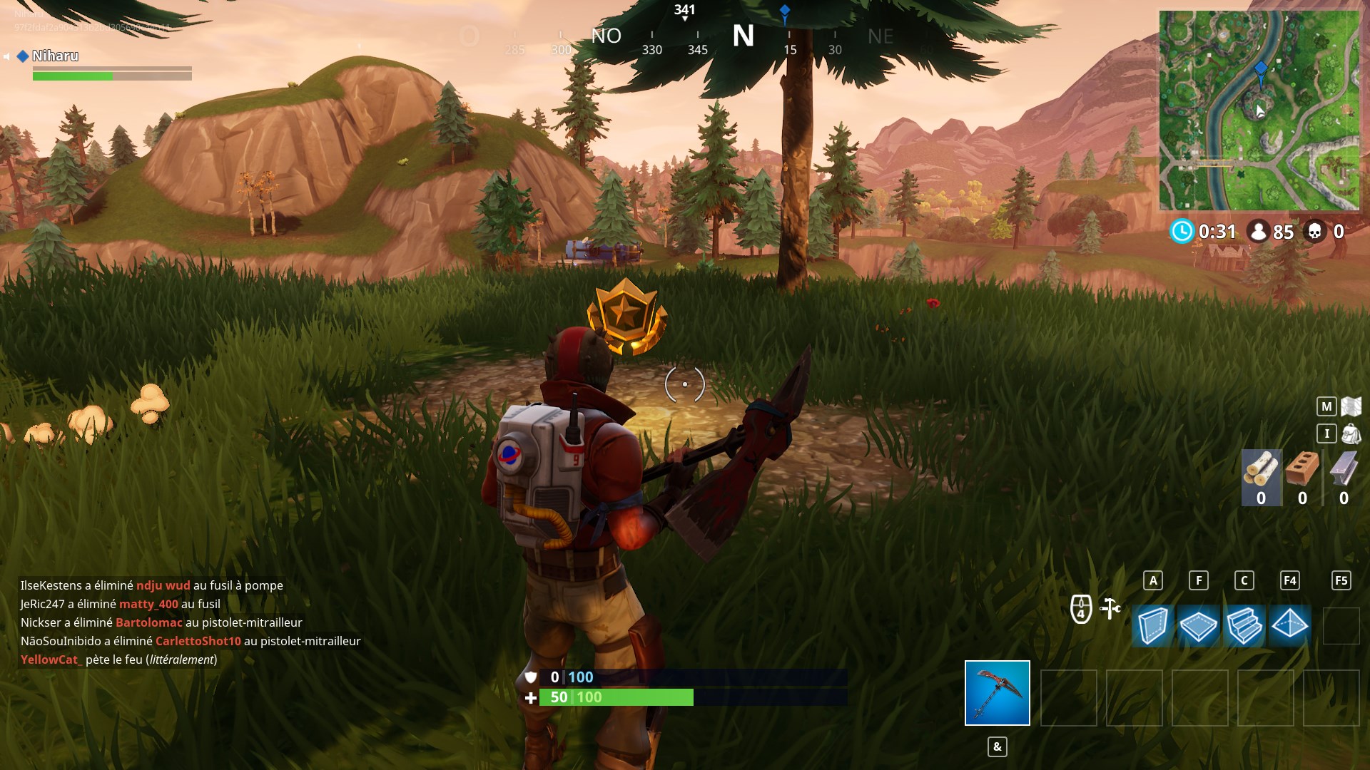 Défi : fouiller entre un pont...