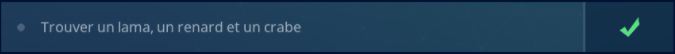 Réussir le défi : lama, crabe et renard