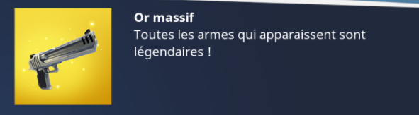 Fin du mode Or massif lundi