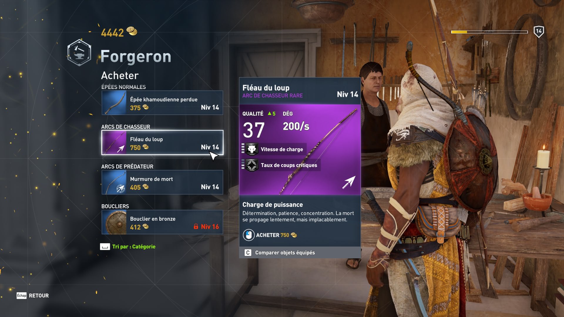 Les armes dans AC Origins