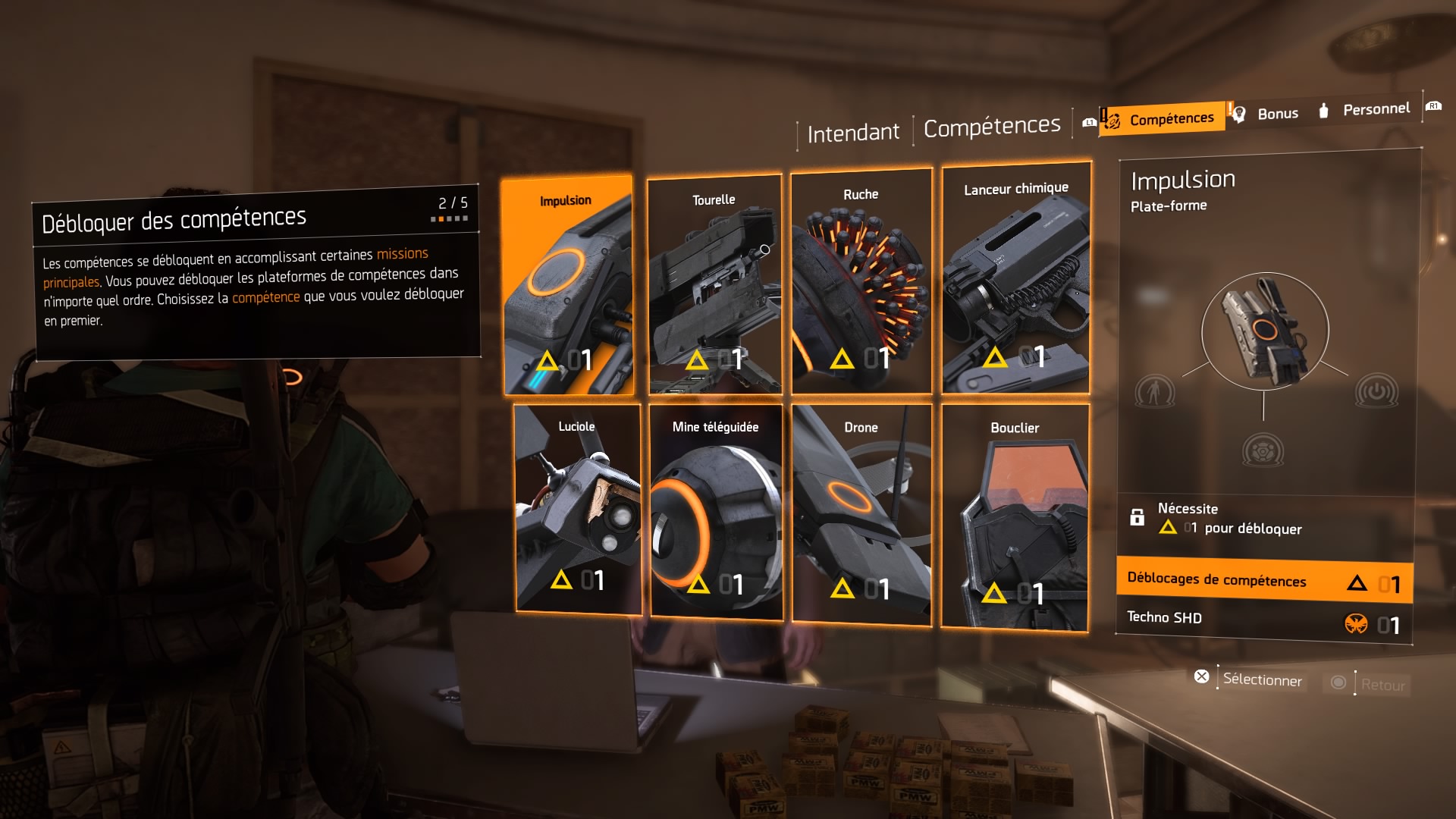 Guide compétences et spécialisation de TD2