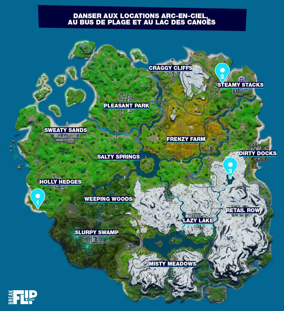 fortnite-danser-locations-arc-ciel-canoe-bus-plage