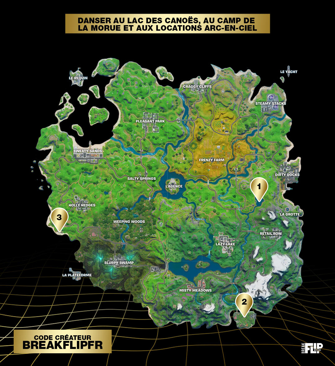 fortnite-danser-camp-morue-lac-canoe-locations