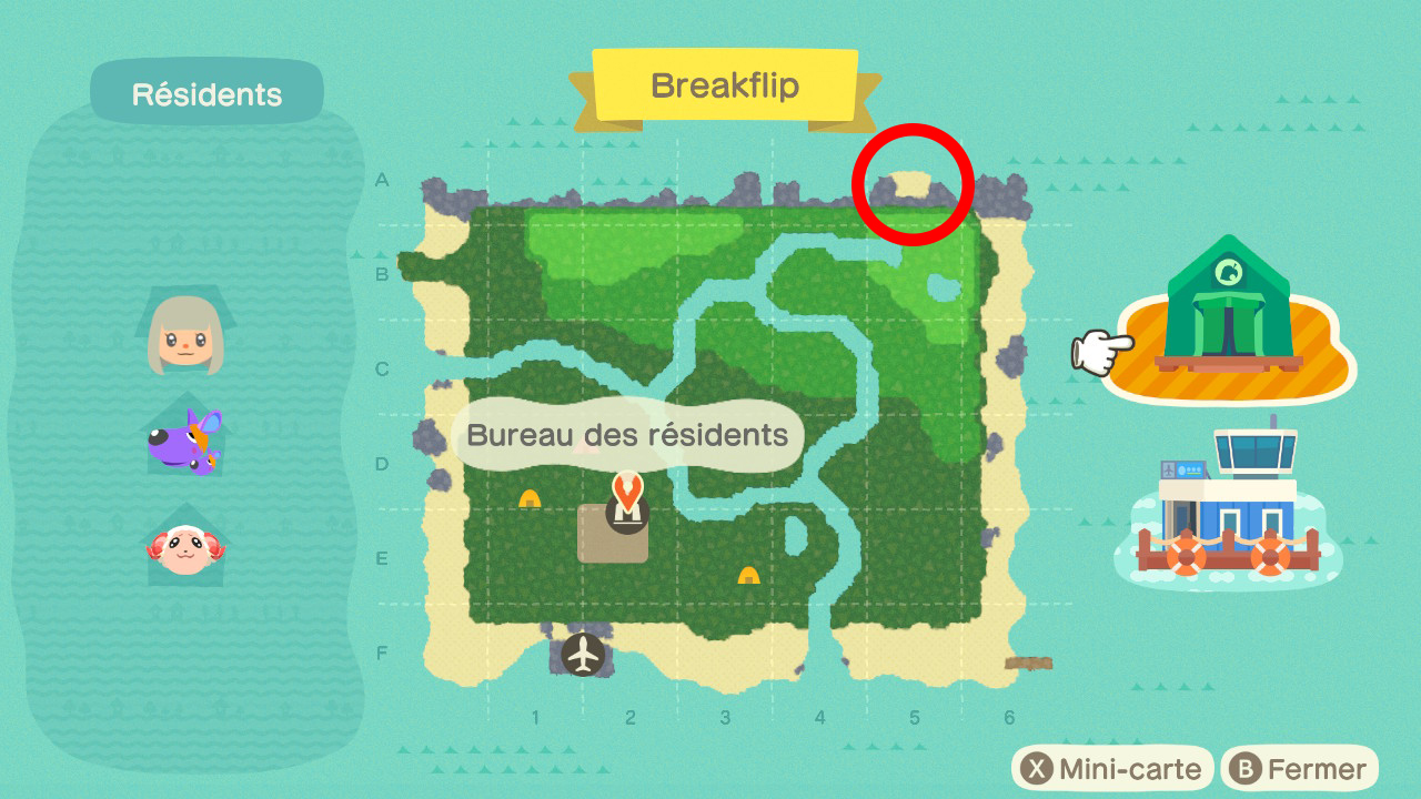 trouver-rounard-animal-crossing-plage-secrete
