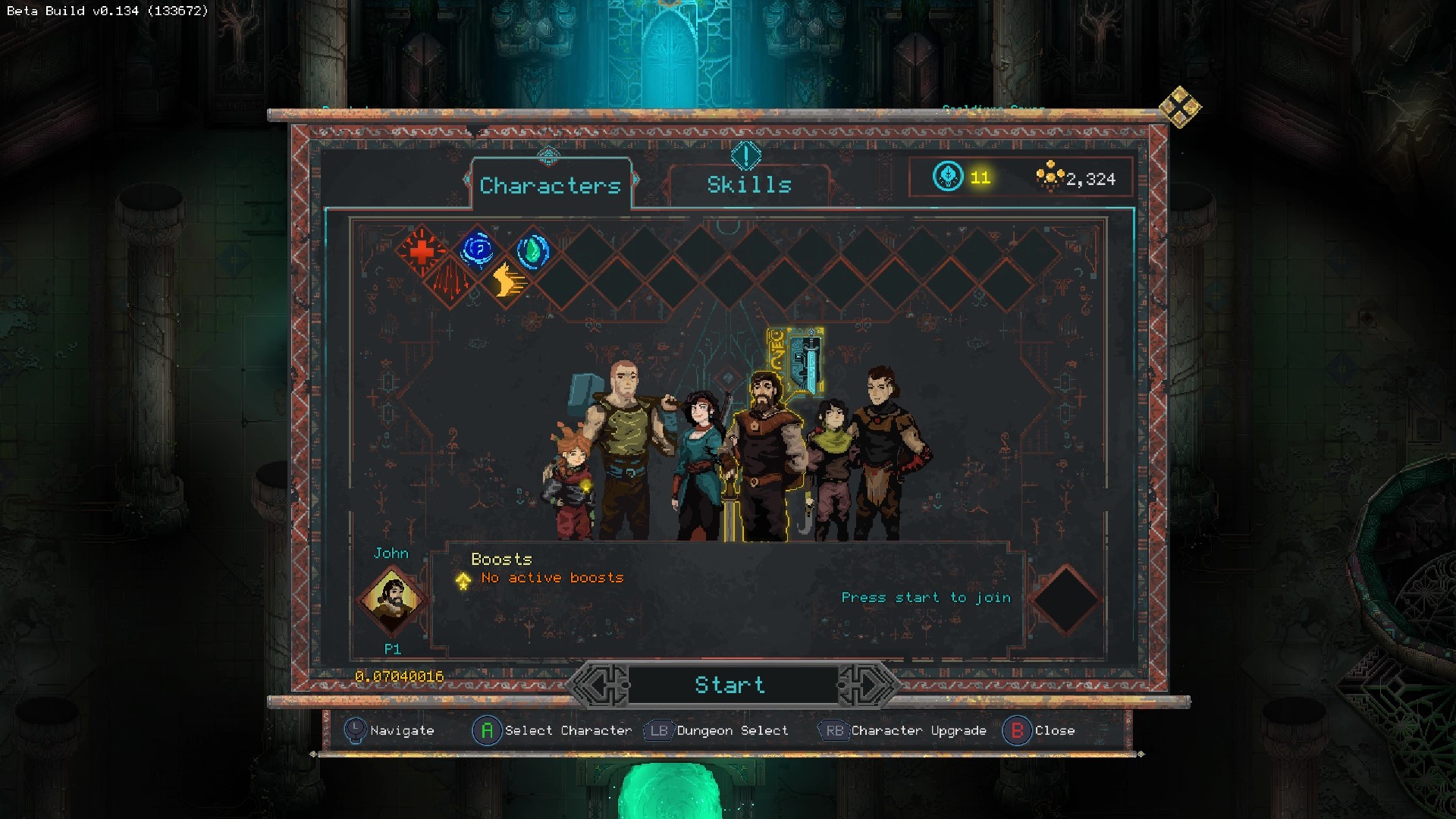 Choix persos children of morta