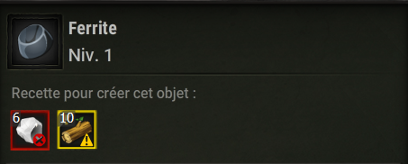 Quête « La hache et la pioche »