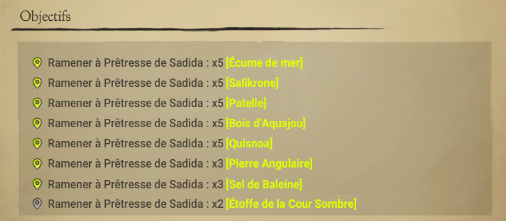 Quête « L'arme fatale »