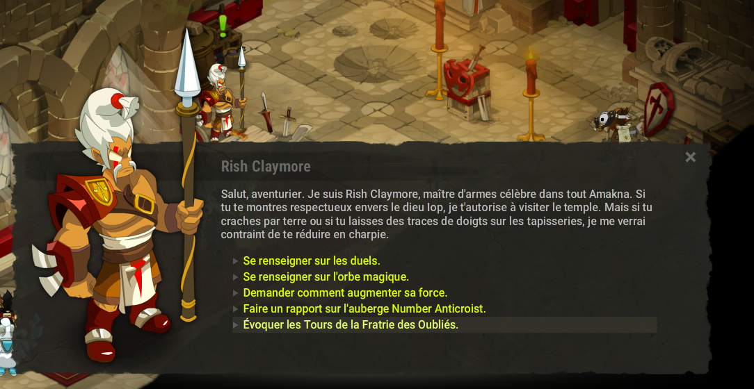 Quête « La Colère des dieux »